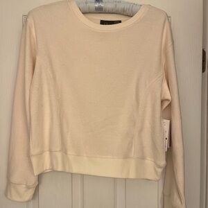 Spyder Women’s Waffle Knit Sweatshirt Ivory S NWT